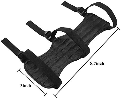 image for Haploon 4 Pack Archery Arm Guards Leather Forearm Protector Adjustable