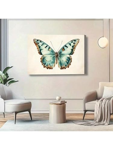 Art mural moderne aquarelle papillon toile lianyibo 60x90 cm