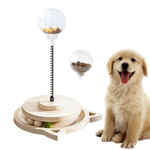 Balle distributeur de croquettes pour chien avec stimulation mentale et circuit interactif - 8
