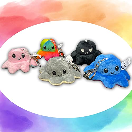 KUNSTIFY Plüschtier Oktopus Schlüsselanhänger Stimmungs Kuscheltier Octopus plüschtier für Mädchen, Frauen, Kinder um… – Bild 4