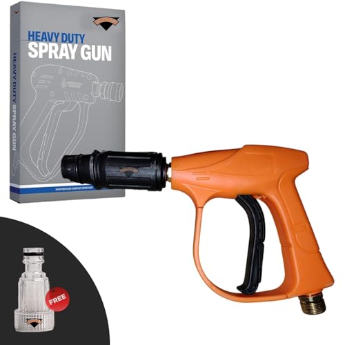 Image of Pressure Washer M22 Gun for Car Wash, Floor Cleaning | Free Inlet Filter | With Safety Lock | Suitable for Every Pressure Washer | Universal Fitting | Orange