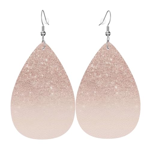 Roséguld tapet tryck mode tårdroppe hängande örhängen smycken för kvinnor alla hjärtans dag festival resor