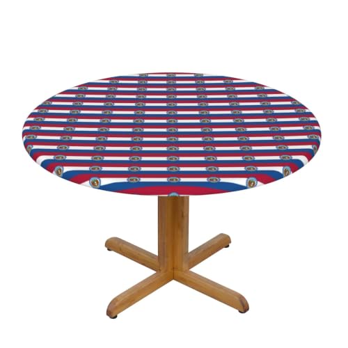 Nappe ronde Missouri lavable pour protéger la table de cuisine