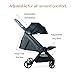 Ergobaby Metro+ Compact Baby Stroller, Lightweight Umbrella Stroller Folds Down for Overhead Airplane Storage (Carries up to 50 lbs), Car Seat Compatible, Slate Grey