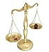 Vintage Style Metal Libra Jewelry Towers, Lawyer Scale of Justice, Farmhouse Candleholder, Home Decor Antique Weight Balancing Scale - Golden, 11.1