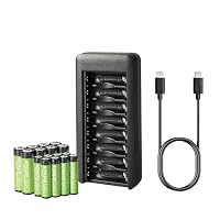 Amazon Basics – Amazon Basics Batterieset, wiederaufladbar, aus 8 x AAA-Batt