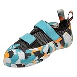 ZHENSI Zapatos De Escalada Hombres Mujeres Zapatos De Entrenamiento De Boulder Profesional Zapatos Ligeros para Principiantes Y Niños para Escalada En Roca,Azul,44 EU