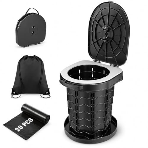 Toilettes de camping portables pour adultes évitant les urgences en voiture et tente de voyage
