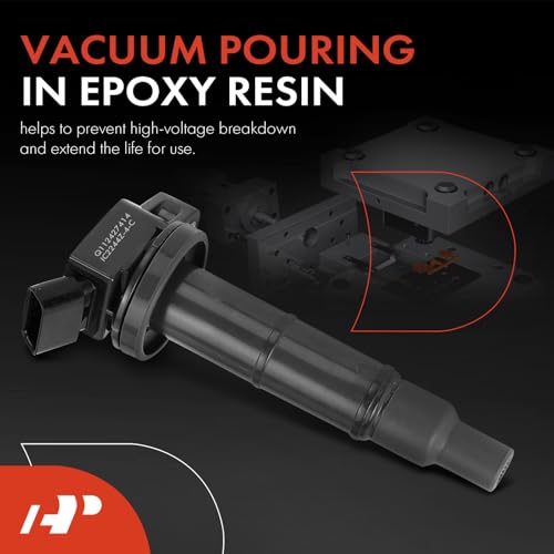 A-Premium Ignition Coil Pack Compatible with Toyota Corolla 2009-2010, Camry 2002-2011, RAV4 2001-2008, Highlander 2001-2007 & Pontiac Vibe 2009-2010 2.0L & Scion, 2.4L, Set of 4 by A-Premium - Used condition - Image 3