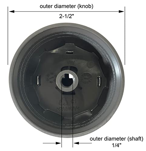 Weber # 69893 Set of 3 Control Knobs Spirit 300 Series (with Up Front Controls) Years 2013 and Newer by Weber - Image 2