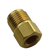 9/16-18 Male 3/8-24 Female Inverted Flare Brake Line Brass Adapter 3/16 Gm M/C (E-10-13)