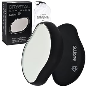 G.Liane Haarentfernung, Glas-Haarent... wiederverwendbarer epilierer für schnelle seidig glatte Haut (schwarz)