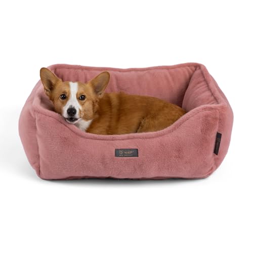 NANDOG-Cloud-Prive-Reversible-Bed-in-Rose-Pink-Ultra-Soft-Micro-Plush-Fabric-Modern-Design-Washable-for-Cats-SmallMedium-Dogs NANDOG Cloud Prive Reversible Bed in Rose Pink Ultra Soft Micro Plush Fabric Modern Design Washable for Cats SmallMedium Dogs