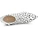 Allegra K Women's Polka Dots Pointed Toe Stiletto Heel Satin White Ankle Boots 8 M US