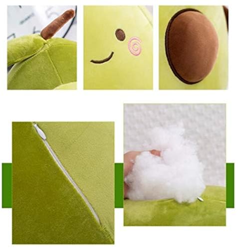 Nicole Knupfer Stofftier Plüschtier Avocado, Kuscheltier Avocado Kissen Geschenk Für Kinder/Erwachsene Kissen Stofftiere (B-45cm)
