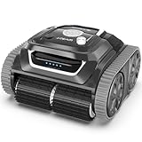 WYBOT S1 High-end Cordless Wall Climbing Robotic Pool Cleaner with APP Mode, Smart Mapping Tech, Lasts 180mins, Automatic Pool Vacuum Robot with Powerful Suction, Fast Charging Fit for Inground Pools