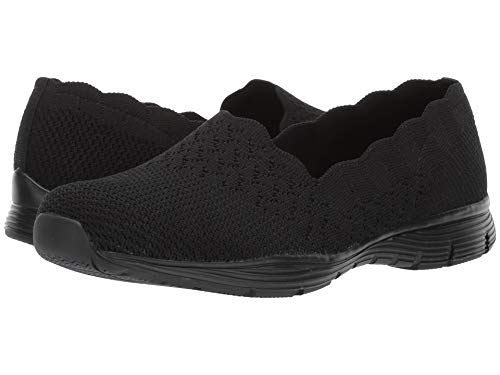 Image of Skechers Women's Seager Stat Scalloped Collar Engineered Skech-Knit Slip-on Classic Fit Loafer