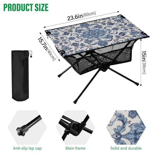 Mesa de Camping Plegable GOODOLD Camping Folding Tables Portátil con Bolsa de Transporte para Playa y Aire Libre miniatura 3
