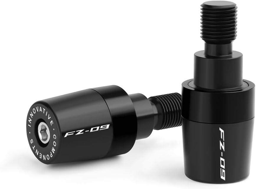 Handle Bar Ends Hand Grips Plug Caps Compatible with Yamaha FZ09 2014 2015 2016 2017 | Motorcycle Balance Pad FZ-09 FZ 09 Accessories