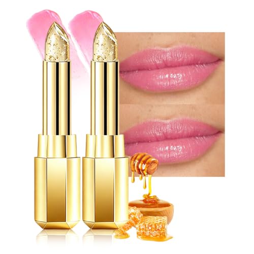 Image of evpct 2Pcs Magic Color Changing Lipstick Long Lasting Waterproof, 03&03