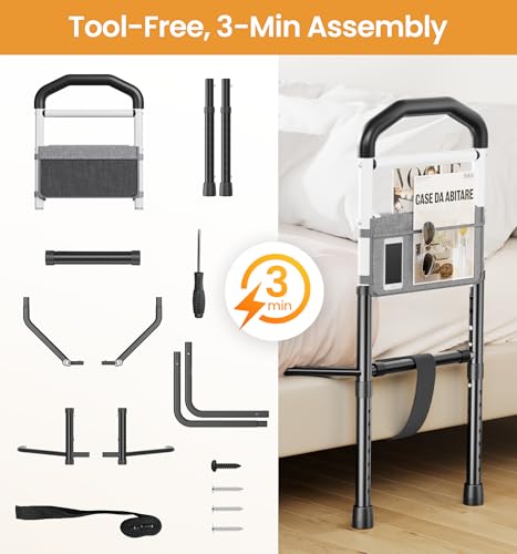 HOMLAND Bed Rails for Elderly Adults Safety, Stability with Wider Base by HOMLAND - Image 7
