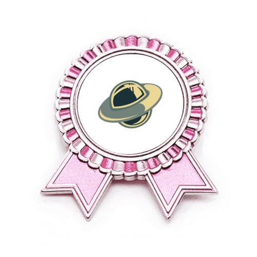 Broche UFO cadeau idéal motif monstre extraterrestre en métal rose taille M pour ami