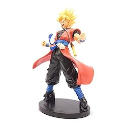 QWYU 23 cm Dragon Ball Z Anime Modelo Son Goku Super Saiyan Figura de Acción Pvc Estatua Colección Juguete Escritorio Decoración Muñeca