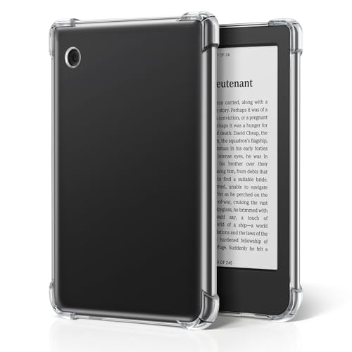 Image of Case for Kobo Clara Colour & Clara BW/2E eReader 6”, Crystal Clear Thin Fit Protective Cover | Scratch-Resistant TPU Shell & Enhanced Grip | Showcase Your Style (Transparent)