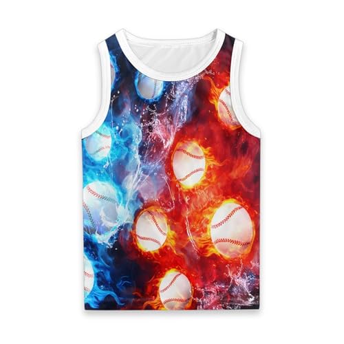 Hawapod Boys Sleeveless Shirt Kids Active Performance Summer Beach Clothing Athletic Tops