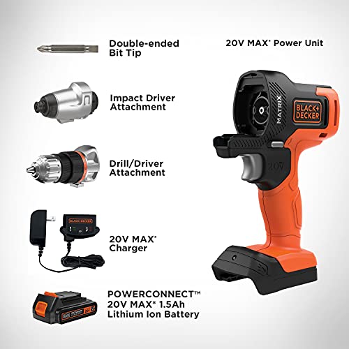 Black+Decker BDCDMT120IA 20V Max* Matrix Cordless Drill Combo Kit thumb #1