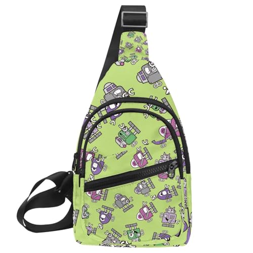 Mochila bandolera para hombre de robot ideal para tus paseos urbanos y actividades diarias