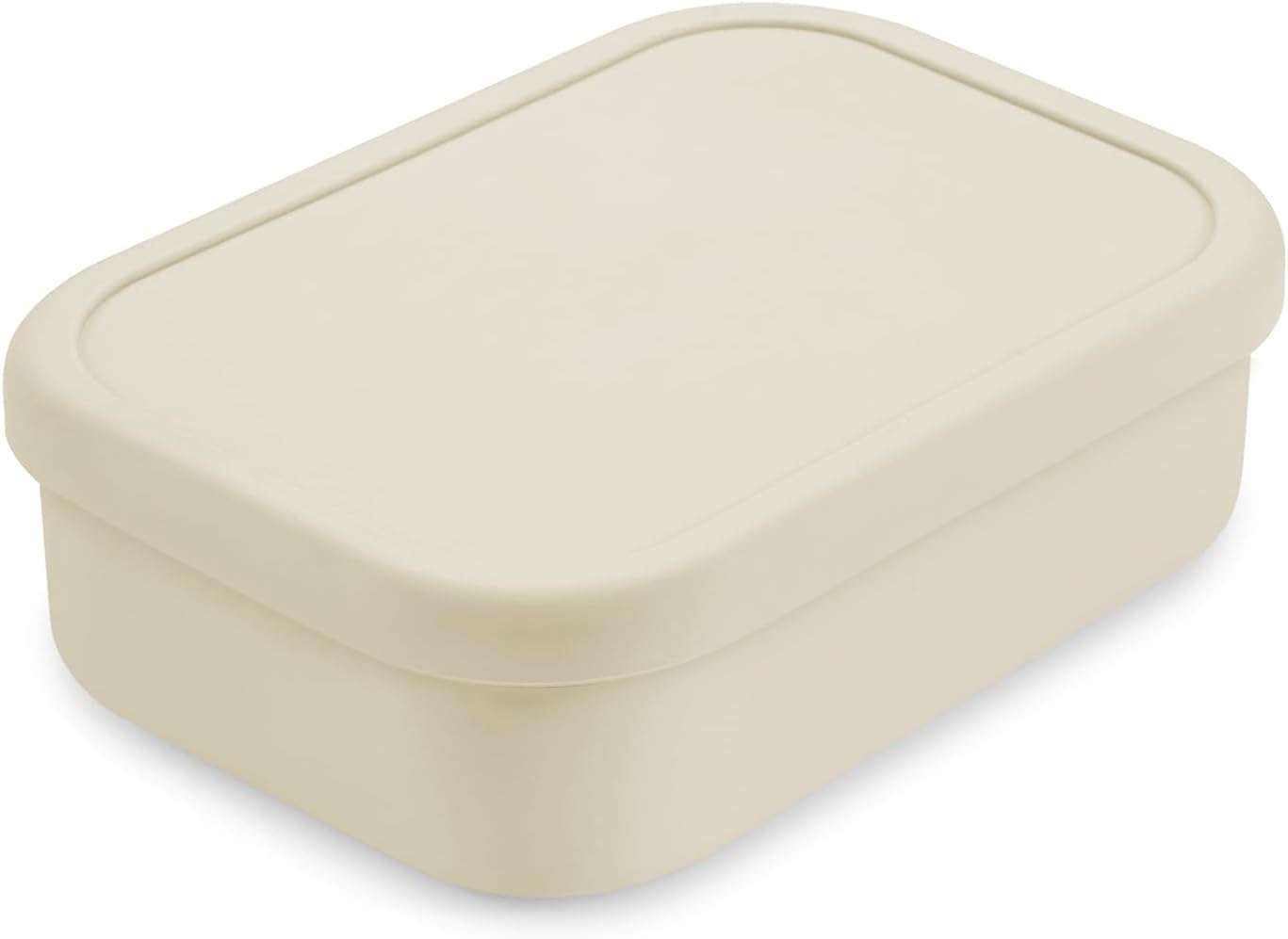 PandaEar 2 Pack Silicone Bento Lunch Box, 3 Compartment Food Container