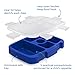 Bentgo® Kids Prints Tray with Transparent Cover - Reusable, BPA-Free, 5-Compartment Meal Prep Container with Built-In Portion Control for Healthy Meals At Home & On the Go (Shark)
