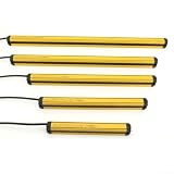 Spelonify Sicherheits-Lichtvorhang-Sensor mit 4 bis 12 Lichtstrahlen, NPN-Ausgang, IP65-bewertetes industrielles Lichtgitter für Maschinenabwehr, 40 mm optischer Abstand (12 Strahlen)