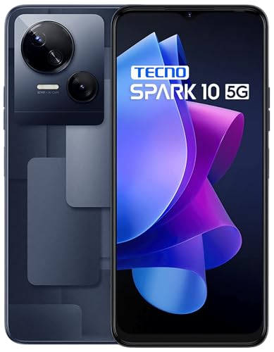 Image of Tecno Spark 10 (Meta Black, 8GB RAM, 128GB Storage) | 6.6 inch 90Hz HD+ Display | MediaTek Dimensity 6020 Processor | 50MP Dual Rear Camera | Memory Fusion up to 16GB RAM | 5000mAh Battery