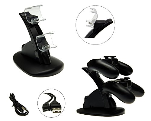 Preisvergleich Produktbild Ladestation Halterung Dock Ständer kompatibel mit PlayStation 4 PS4 DualShock Controller