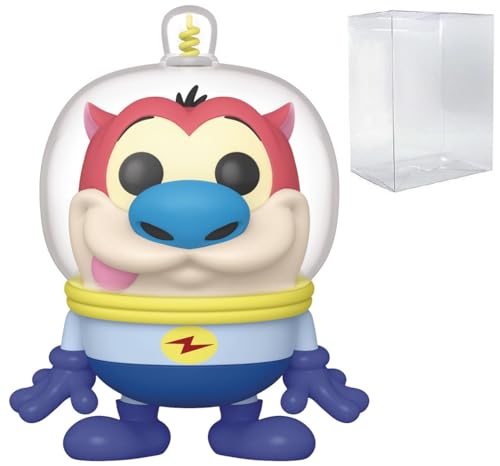 POP TV: Nick Rewind - The Ren & Stimpy Show, Space Madness Stimpy Funko Vinyl Figure (Bundled with Compatible Box Protector Case), Multicolored, 3.75 inches
