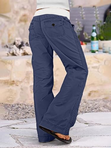 Image of Flamingals Straight Leg Drawstring Pants for Women