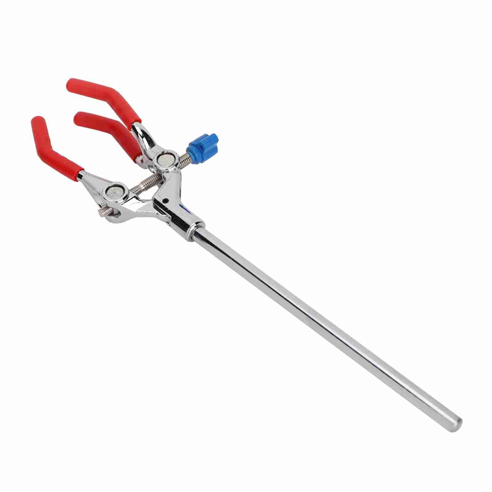 Pince rotative à trois mâchoires de laboratoire Pince de laboratoire Clip de pince universelle Flacon Condenseur Pince de tube à essai pour l'enseignement de la physique