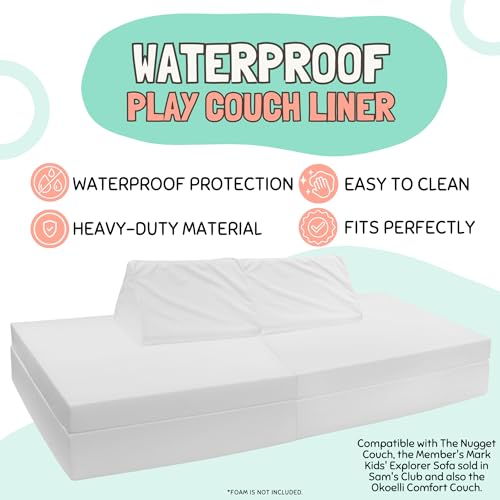 image for Couch Swag Waterproof Kids Play Couch Protective Liner Cover - Spill P