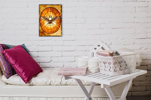 Holy Spirit Dove Art Print from St. Peter's Basilica – Gallery Wrapped Canvas Christian Decor Gift Size: 7x5 Inches (13cm x 18cm) - Image 4