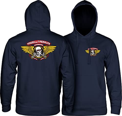 Sweat Winged Ripper Navy Powell Peralta en coton premium