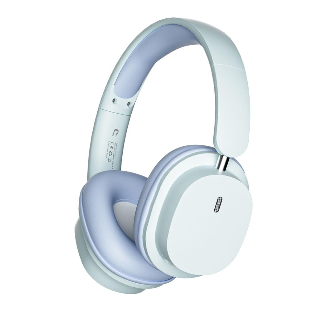 YiYunTE Auriculares Diadema Inalambricos Bluetooth Cascos con Cable y Microfono Auriculares Cancelacion Ruido Cascos Plegable Auriculares Over Ear Headphones Cascos para Musica Gimnasio Gym PC Azul
