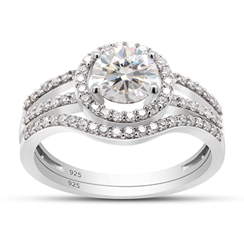 Halo split shank bridal set image