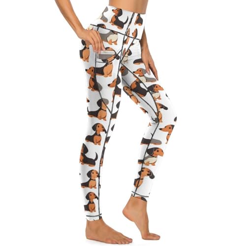 Legging d'entraînement avec imprimé teckel pour vos séances et sorties