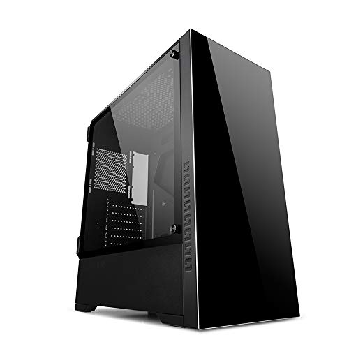 GOLDEN FIELD Z21 PC Case Gaming Computer Case EATX/ATX/MATX/ITX Mid Tower Case Tempered Glass Openable Side Panel