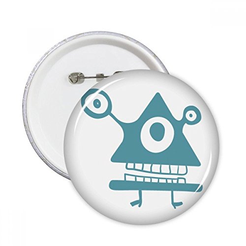 Badge rond alien et univers DIYthinker lot de 5 broches multicolores taille S pour vêtement