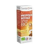 Santarome Bio - Spray Propolis Bio - Apaise la gorge - Complément alimentaire immunité - A base de Plantes & de Propolis - 20 ml - France