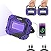 KunHe 2 Pack Rechargeable UV Black Light Portable Battery Powered Blacklight Cordless UV Light 395nm Ultraviolet Floodlight Lamp for Night Fishing Dark Glow Party Halloween