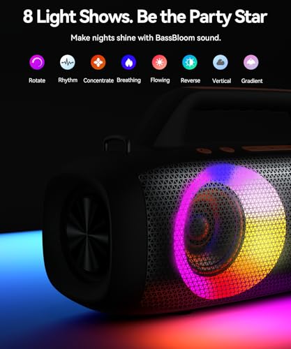 BassBloom Roar 1 Outdoor Bluetooth Speaker, 60W Powerful Sound JIKE Bass β image 7